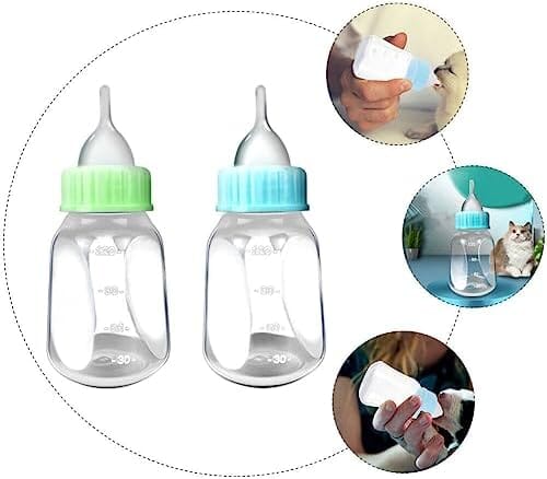 2pcs Kitten Milk Bottle Kit 120ml Puppy Feeding Bottle for Puppies Kitten Dog Bowls & Feeders Pet Clever