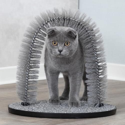 Cat Massager and Self Grooming Arch, Bristle Ring Brush Cat Care & Grooming Pet Clever