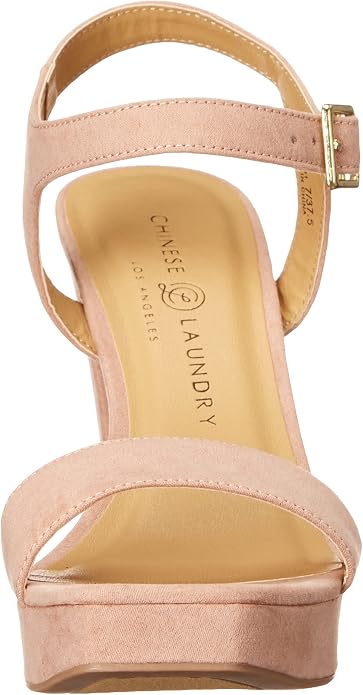 Chinese Laundry Alanah Heel Micro Suede Dark Nude Heels