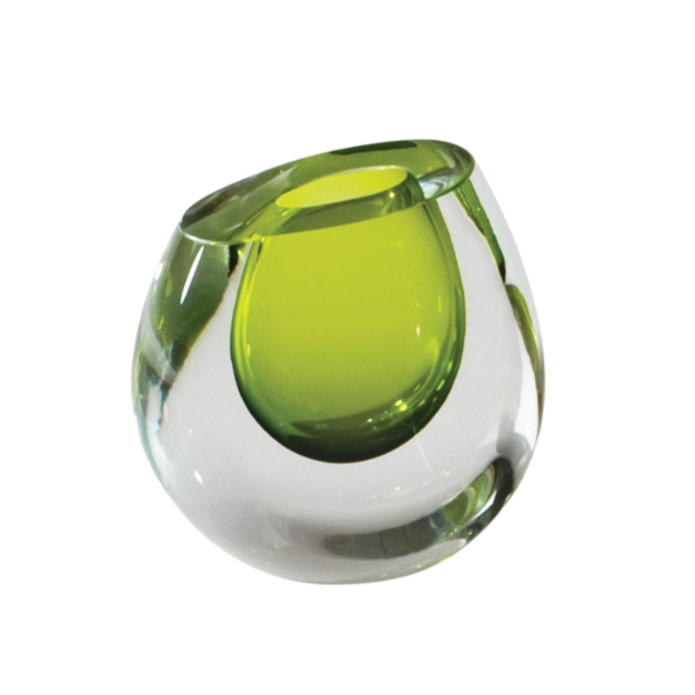 Color Drop Glass Vase
