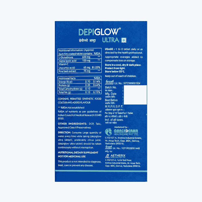 Depiglow Ultra Tab (10 tab)
