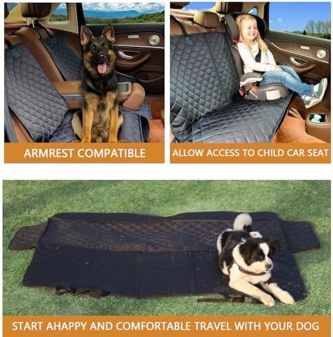 Dog Car Seat Cover for Back Seat Pet Cover Travel Pet Clever