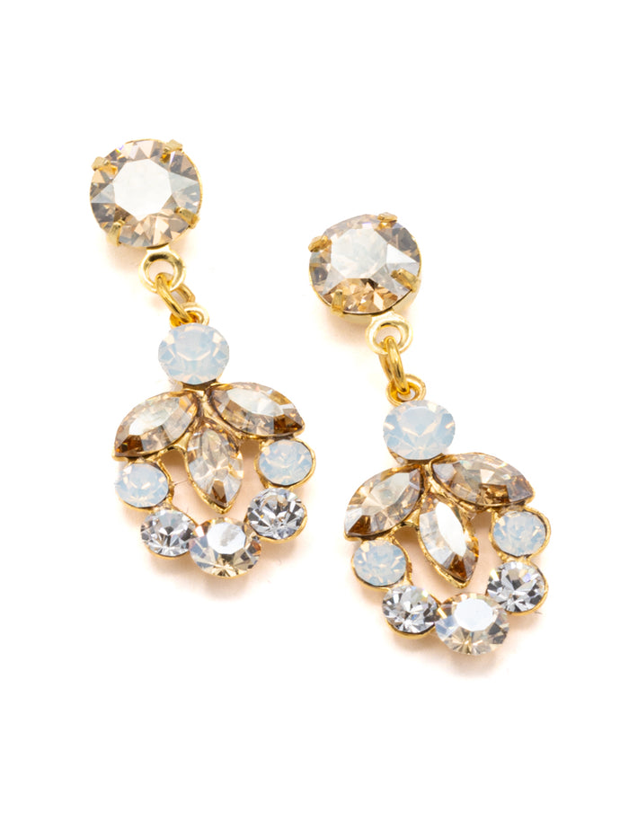 Eliza Benton Azalea Earring Golden Shadow Clear Opal Mix