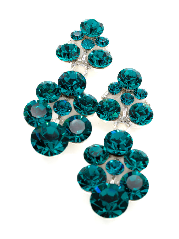 Eliza Benton Grace Earring Blue Zircon