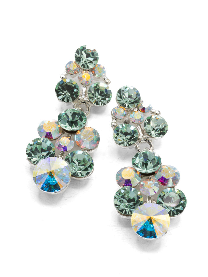Eliza Benton Grace Earring Chrysolite/AB Mix