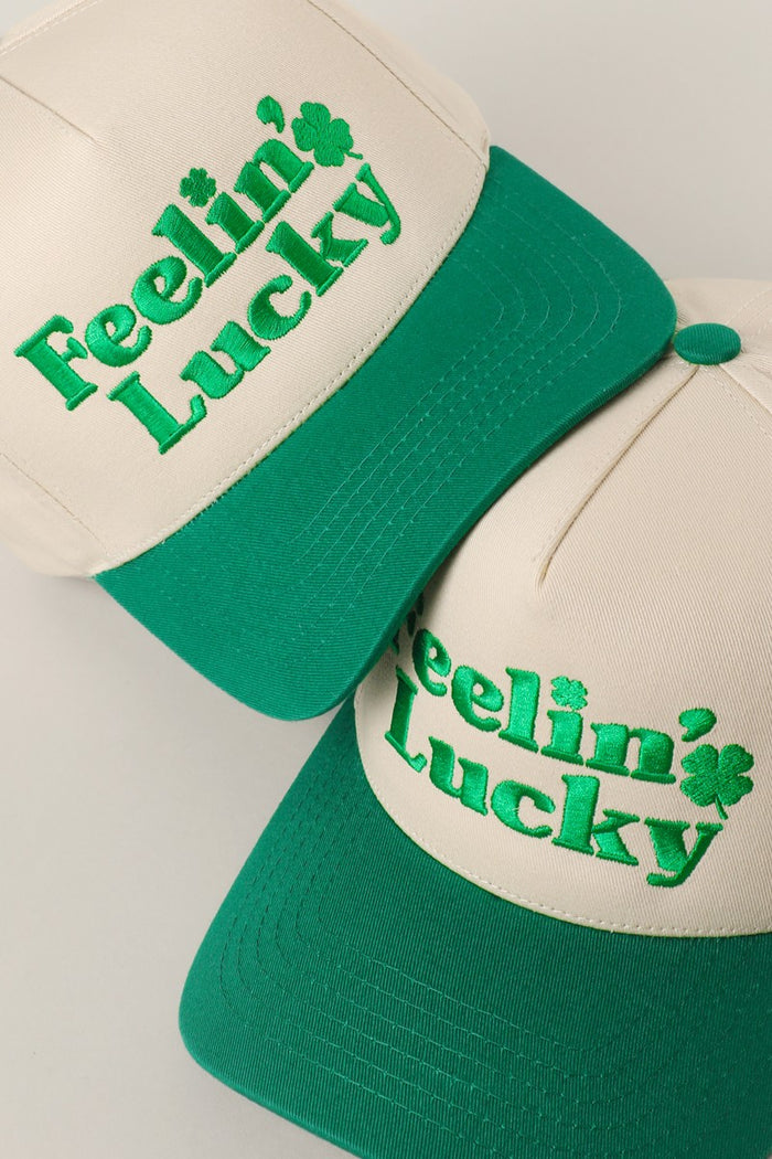Feelin' Lucky Embroider Trucker Hat
