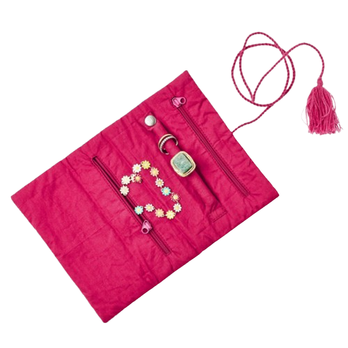 Floral Jewelry Roll