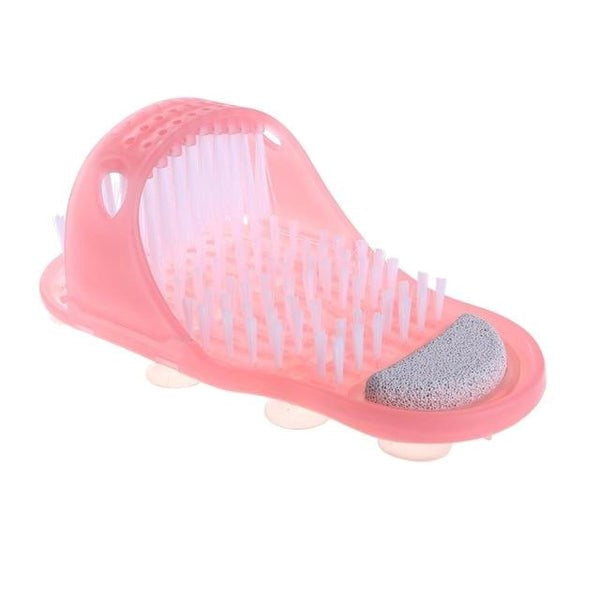 Foot shower scrubber
