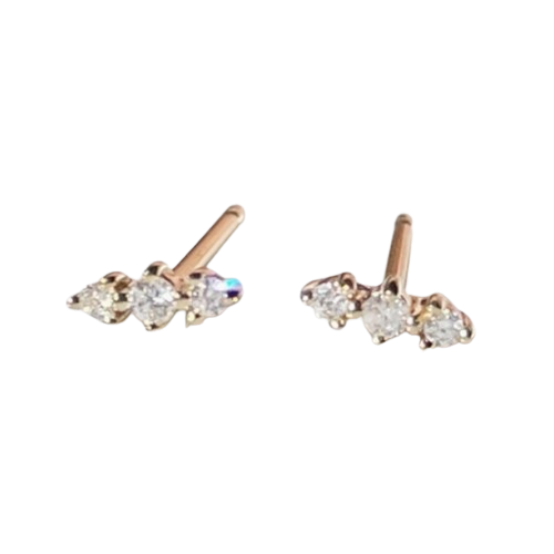 Gold Diamond Studs