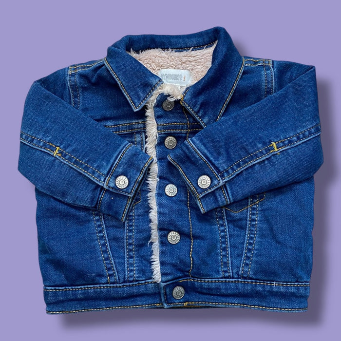 Gymboree Sherpa Lined Denim 3-6m
