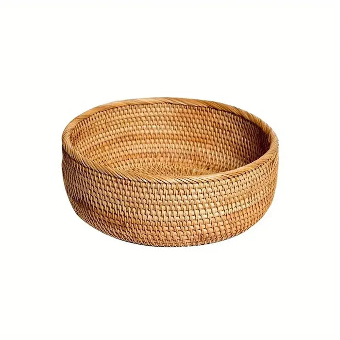 Hand-woven Rattan Wicker Basket