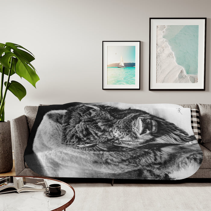 "Heavyweight Champ" Sherpa Blanket.