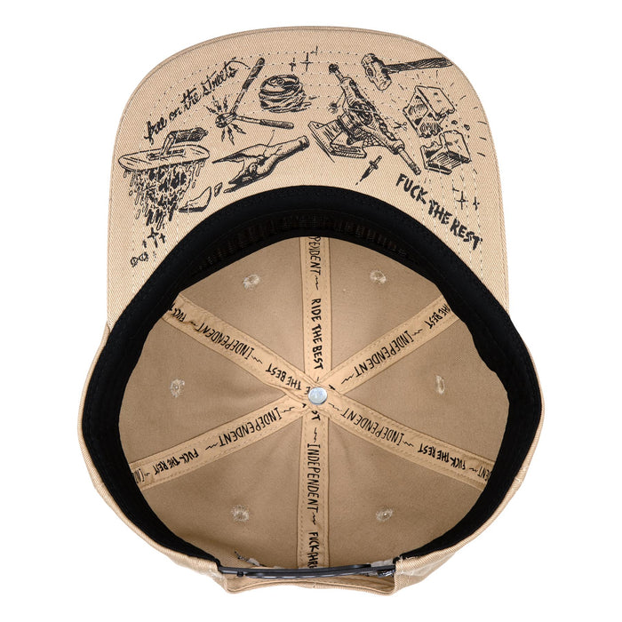 INDEPENDENT BRATRUD NOTEBOOK SNAPBACK UNSTRUCTURED HAT