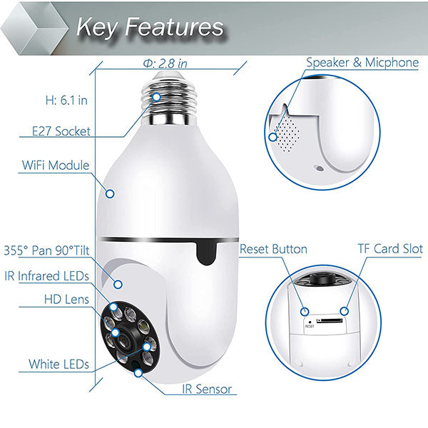Light Bulb Security Camera