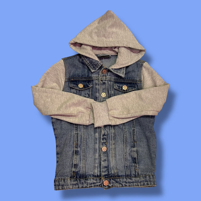 little bipsy denim hooded jacket 3y