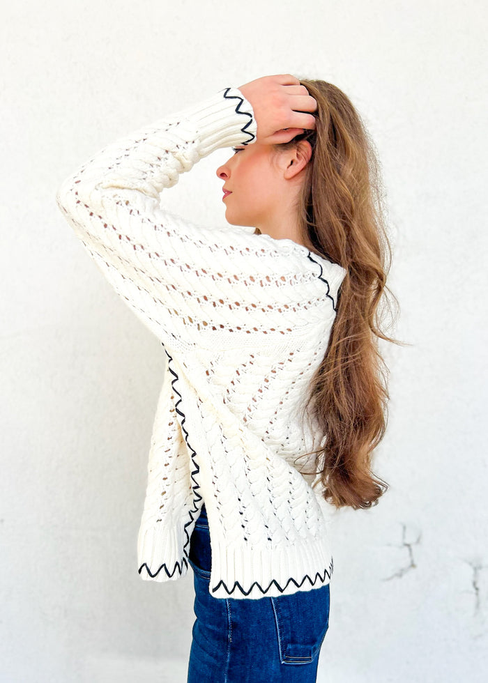 SIDE SLIT SWEATER