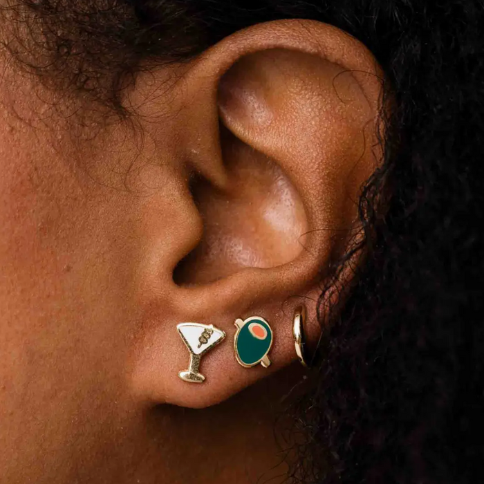 Martini Stud Earrings