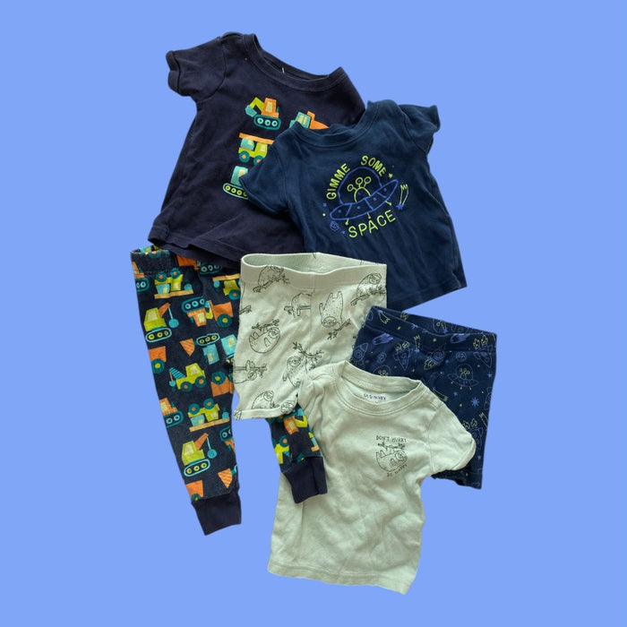 old navy pj bundle 12-18m