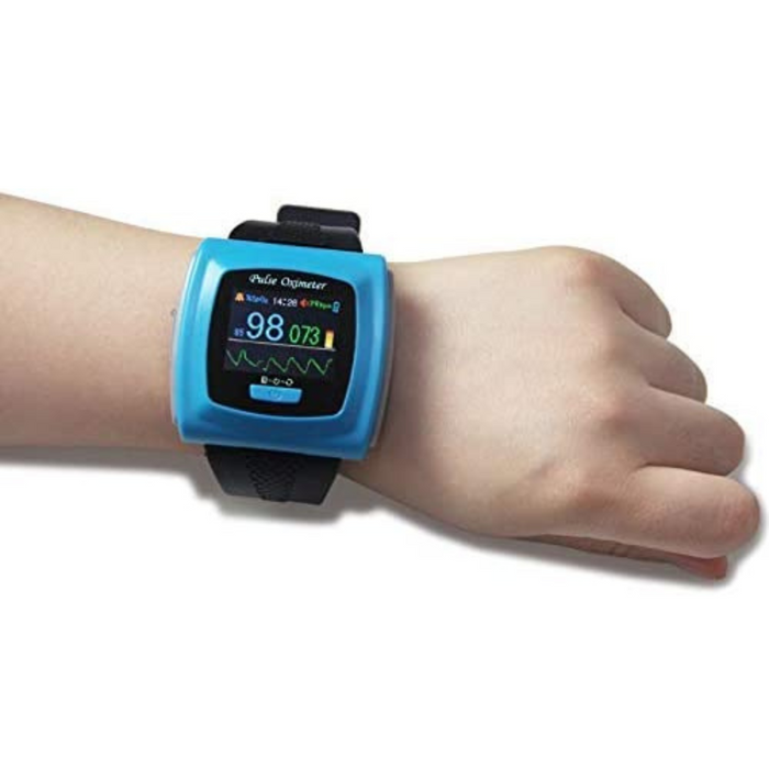 Overnight Fingertip Pulse Oximeter Blood Oxygen Monitor Watch