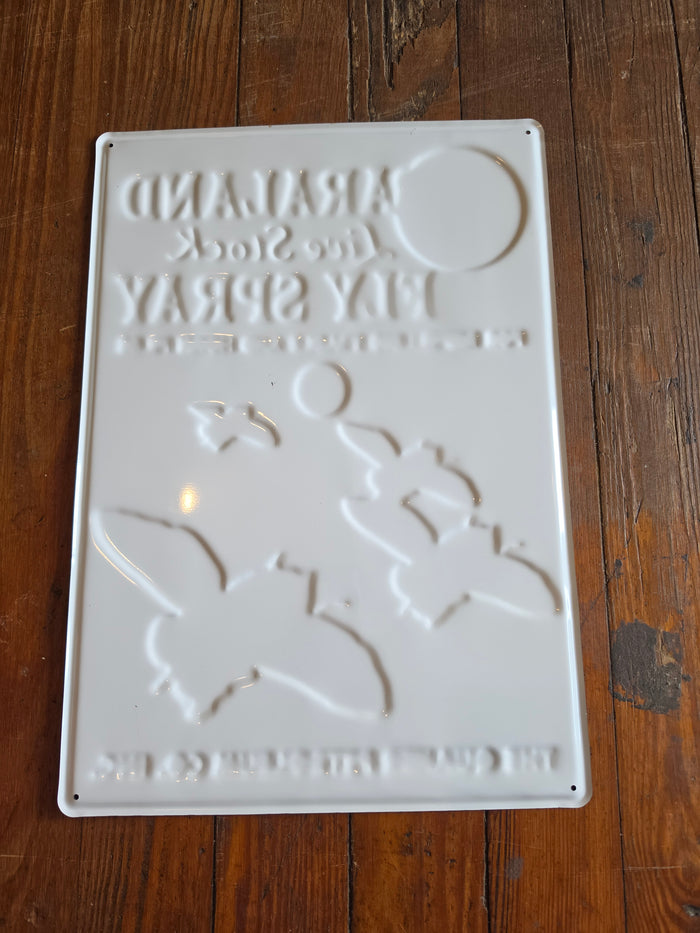 Paraland Live Stock Fly Spray metal sign