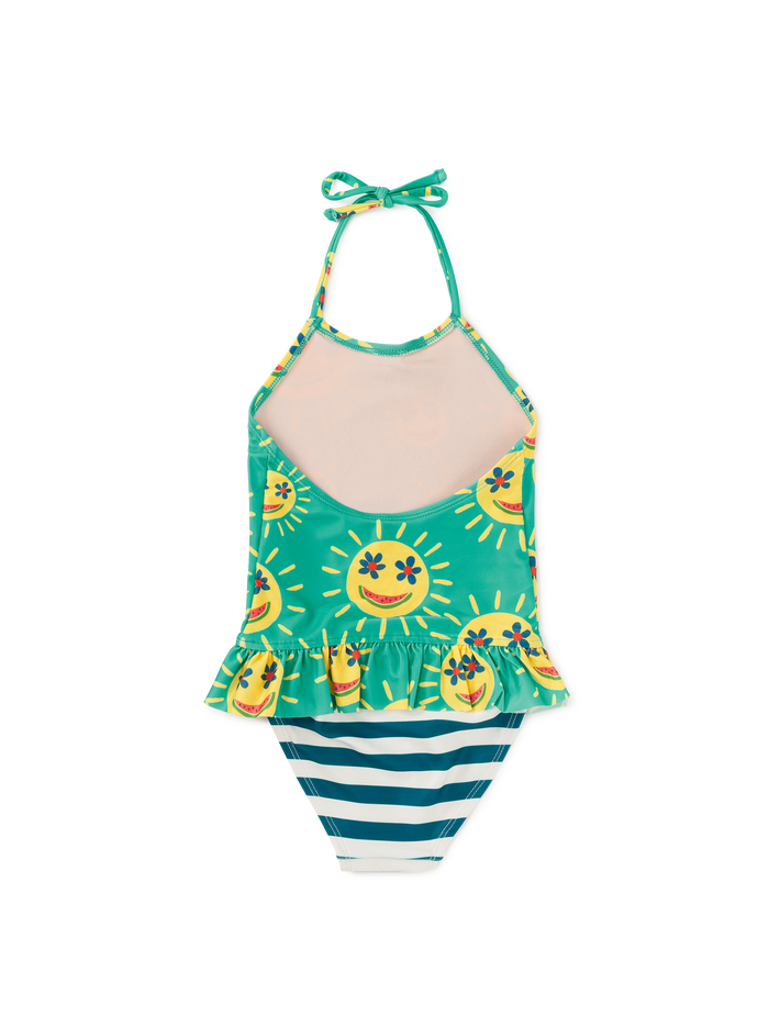 Peplum One-Piece Swimsuit