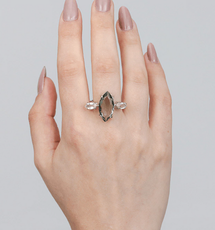 Saca Drop Stone Ring