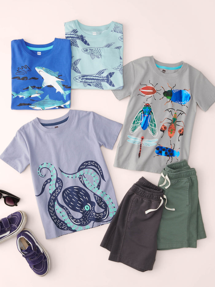 Shark Play Graphic Tee
