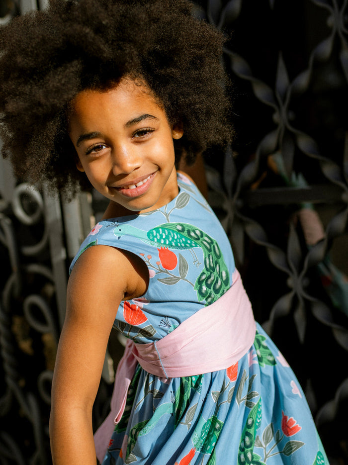 Sleeveless Hi-Lo Sash Dress