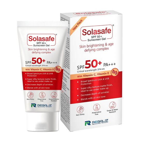 Solasafe Spf 50+ Sunscreen Gel, 50gm