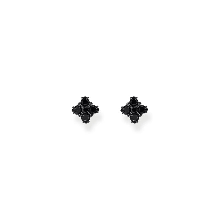 THOMAS SABO Blackened small ear studs with black zirconia