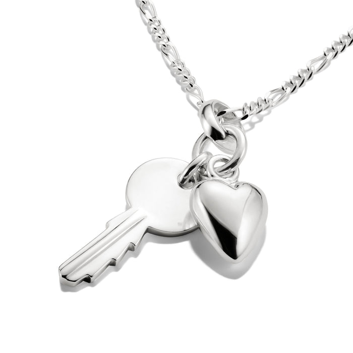 THOMAS SABO Connect Charm key with heart silver