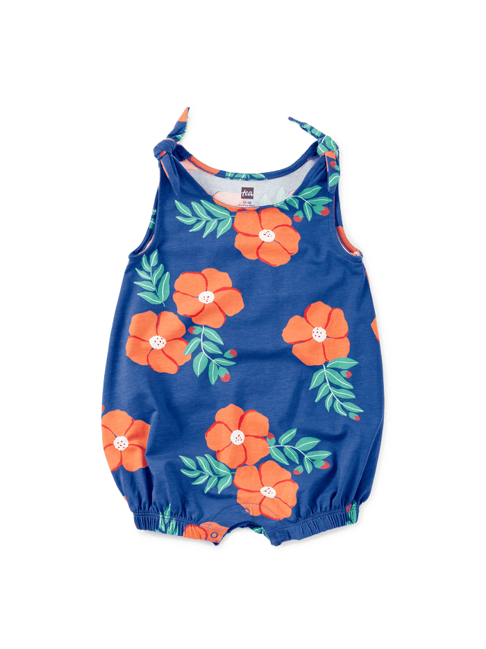 Tie Shoulder Baby Romper