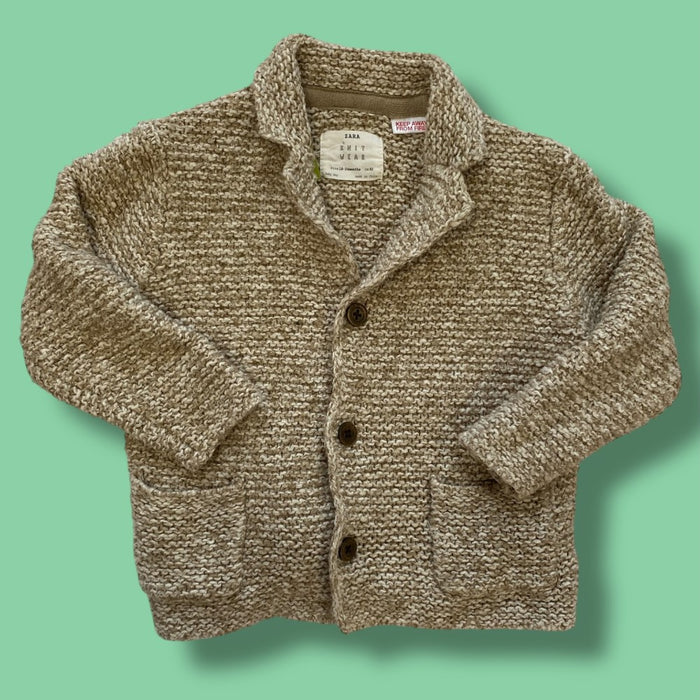 zara knit cardigan 18-24m