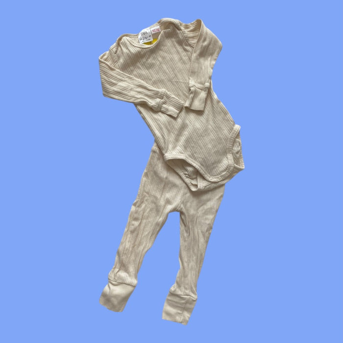 zara ribbed set 9-12m