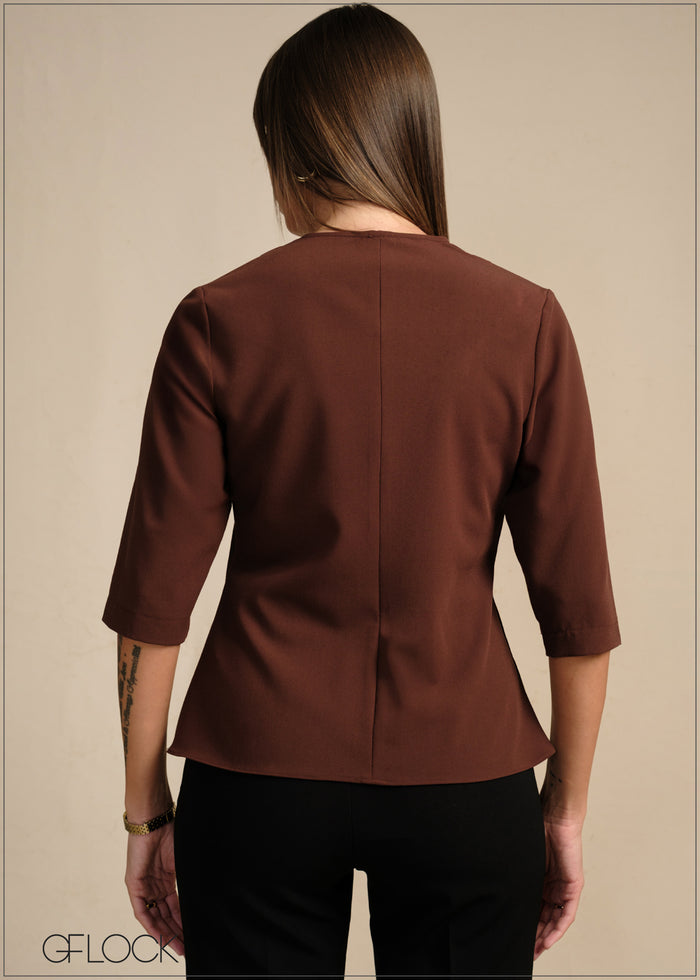 Zipper Detailed Top - 020226