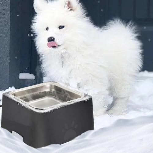 1 Gallon Large Capacity Outside Animal Heated Waterer Bowl Dog Bowls & Feeders Pet Clever