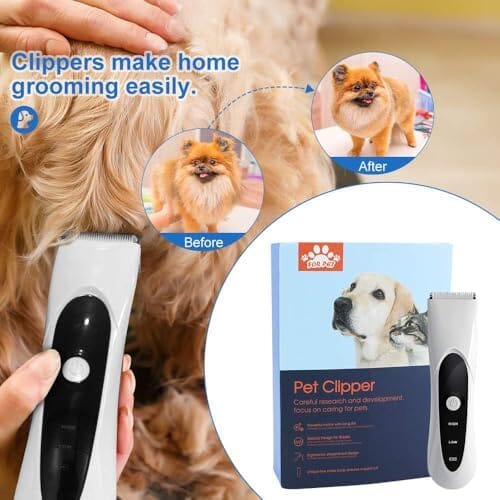 2-in-1 Detachable Premium Blades Dog Hair Trimmers Pet Clever