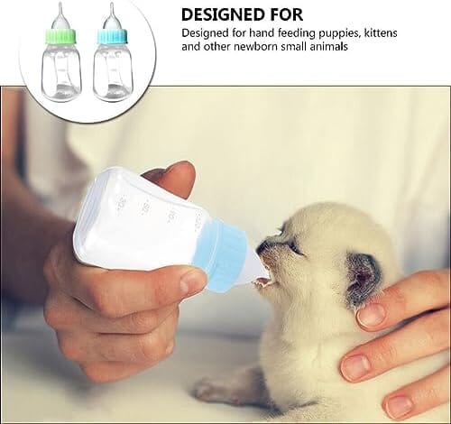 2pcs Kitten Milk Bottle Kit 120ml Puppy Feeding Bottle for Puppies Kitten Dog Bowls & Feeders Pet Clever