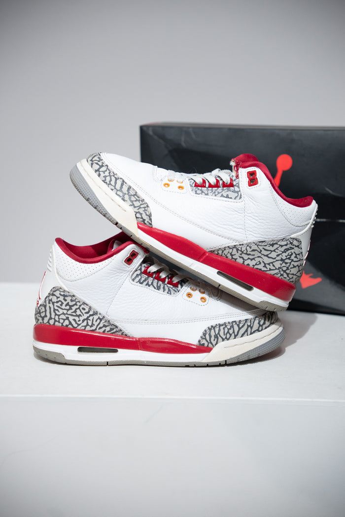 Jordan 3 Cardinal Red GS (Taille 38)