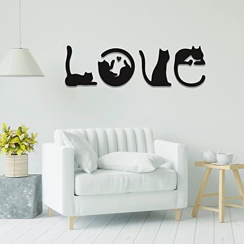 4pcs Black Cat Wall Decor Home Decor Cats Pet Clever