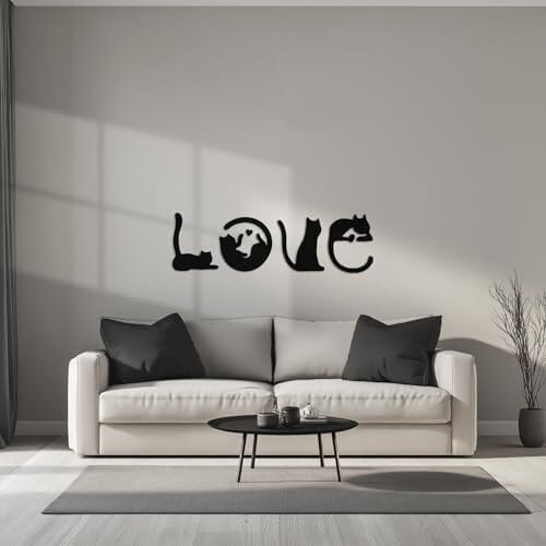 4pcs Black Cat Wall Decor Home Decor Cats Pet Clever