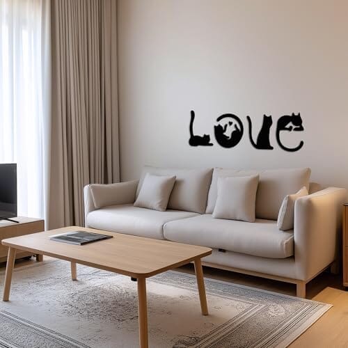 4pcs Black Cat Wall Decor Home Decor Cats Pet Clever