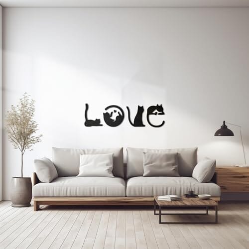 4pcs Black Cat Wall Decor Home Decor Cats Pet Clever