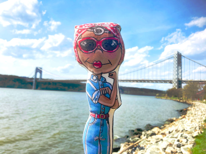 African American Rosie the Riveter Doll