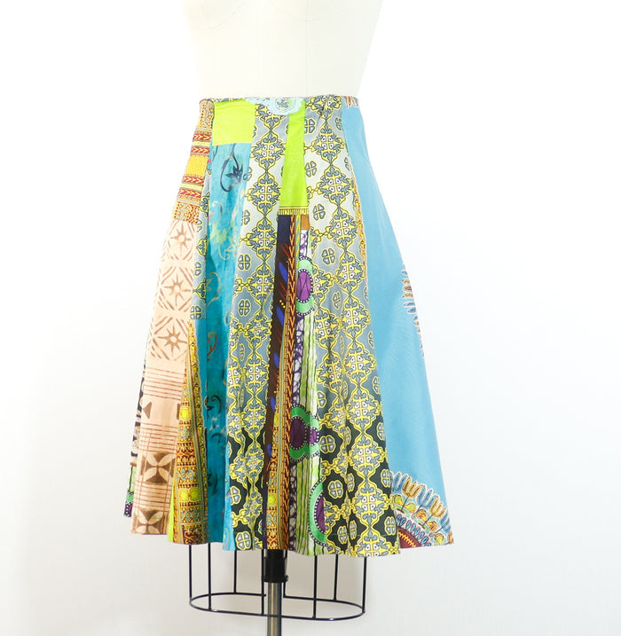 African Print Skirt A Line Small