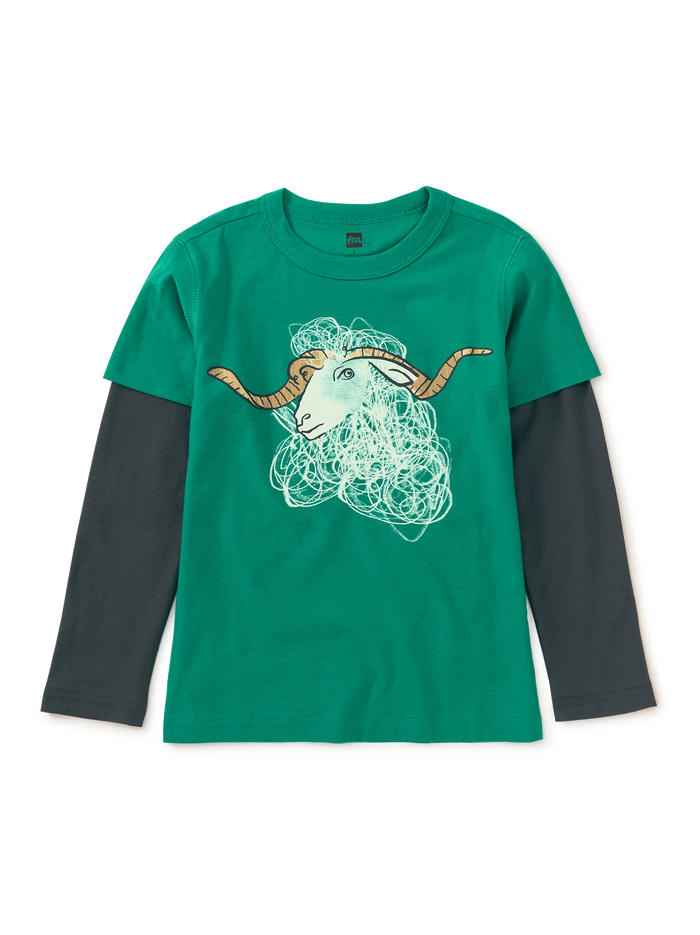 Angora Goat Layered Sleeve Tee
