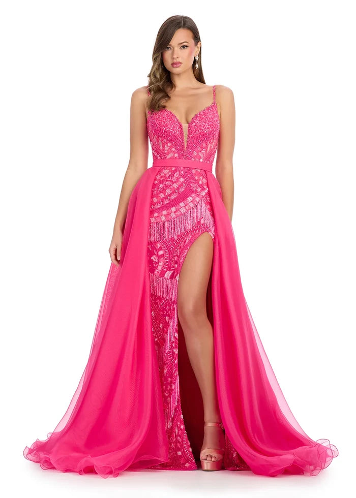 Ashley Lauren 1740 Fuchsia (Overskirt Only)