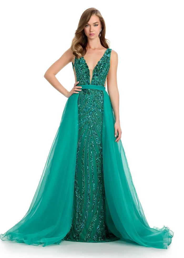 Ashley Lauren 1740 Jade (Overskirt Only)