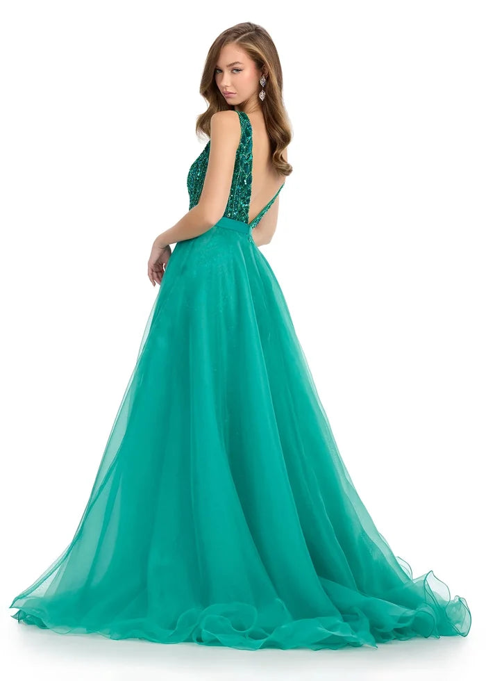 Ashley Lauren 1740 Jade (Overskirt Only)