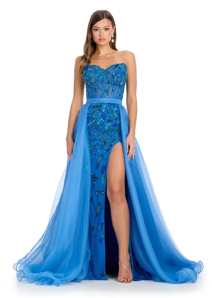 Ashley Lauren 1740 Peacock (Overskirt Only)